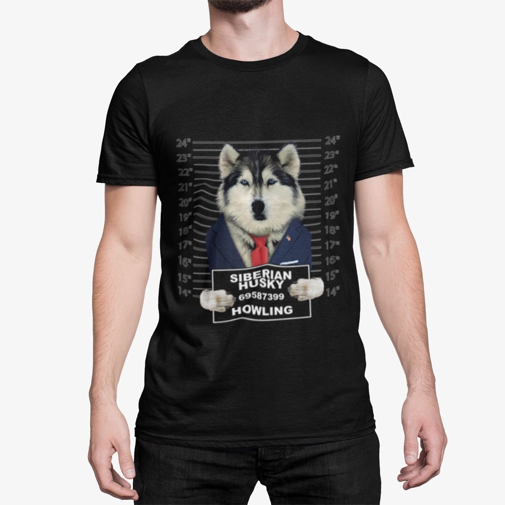 Cute Dog Mugshot Graphic Tee - Picture 2 of 3